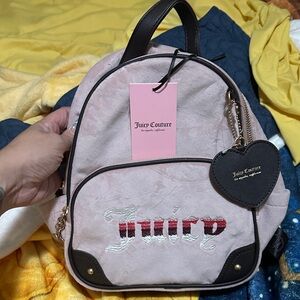 Juicy Couture Blush Backpack with Heart Charm